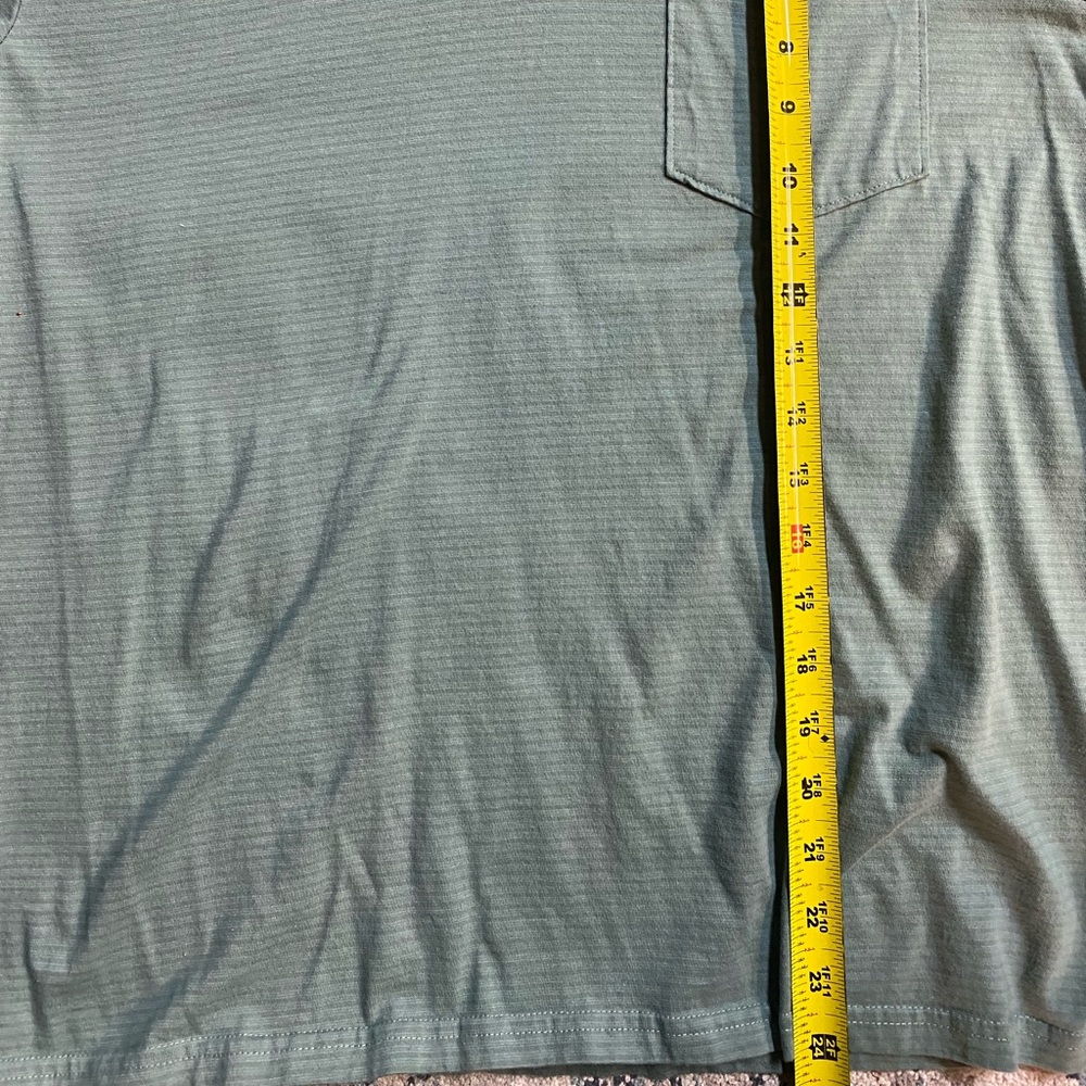 BILLABONG SEA GREEN MEN MEDIUM POLO POCKET SHIRT NWOT EUC - Picture 5 of 7
